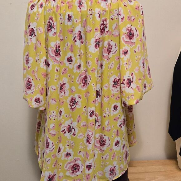 Cato Chic Floral Yellow Blouse - Picture 3 of 8